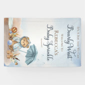 クマ |ブルーアンブレラバーリーウェイボーイベビー 横断幕 (横)