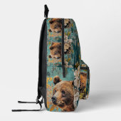 クマ プリントバックパック (左)