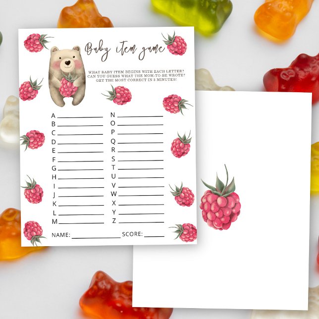 クマ – ベビーアイテムのゲーム。赤ちゃんシャワーゲーム (クリエイターアップロード済み)