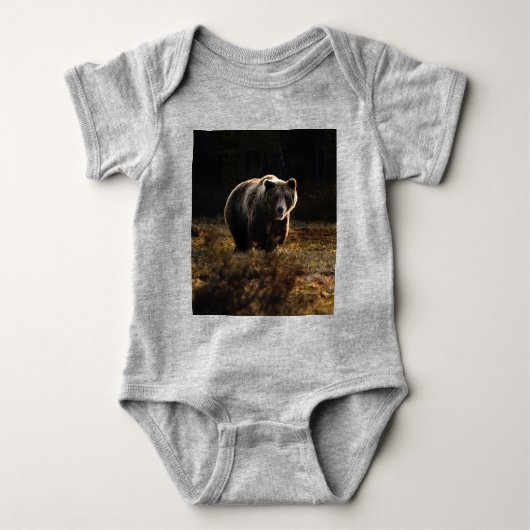 クマ ベビーボディスーツ (正面)