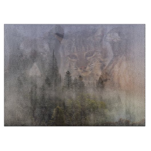 クマ、ホーク、ボブキャットカットボード カッティングボード (正面)