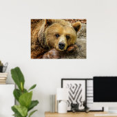 クマ ポスター (ホームオフィス)