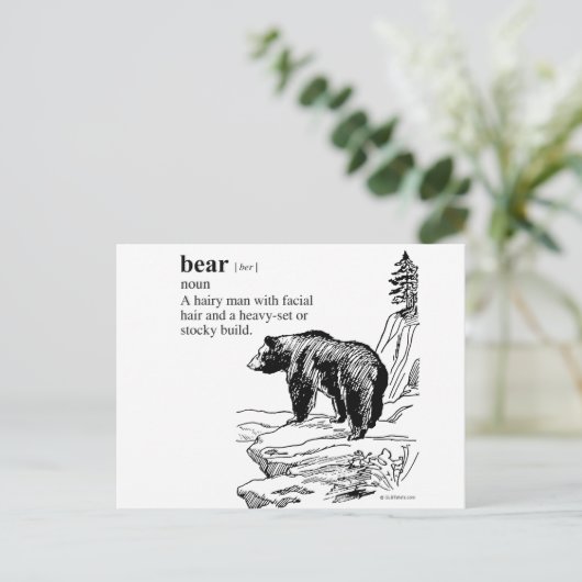 クマ ポストカード (スタンド正面)