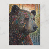 クマ ポストカード (正面)