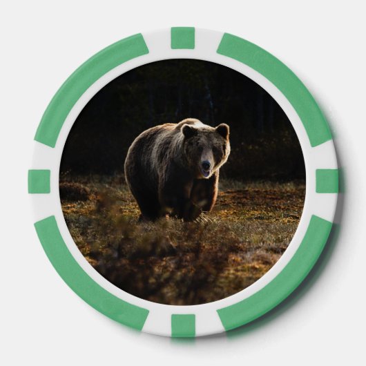 クマ ポーカーチップ (正面)