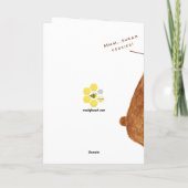 クマ&マウスメリークリスマスウォーターのカラーカード カード (裏面)