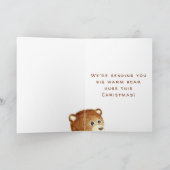 クマ&マウスメリークリスマスウォーターのカラーカード カード (内部)