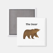 クマ マグネット (正面/裏面)