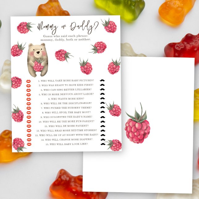 クマ – ママまたはパパの赤ちゃんシャワーゲーム (クリエイターアップロード済み)