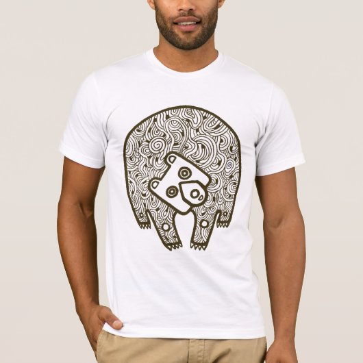 クマ ライト Tシャツ (正面)