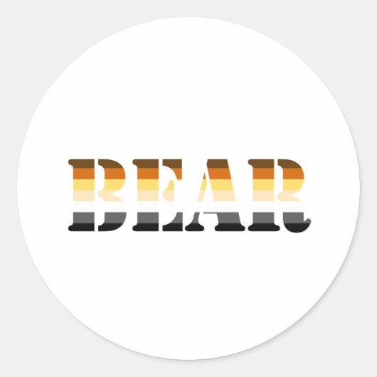 クマ ラウンドシール (正面)