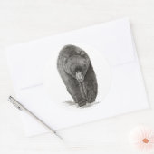 クマ ラウンドシール (封筒)