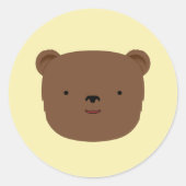 クマ ラウンドシール (正面)
