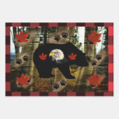 クマ ラッピングペーパーシート (正面2)