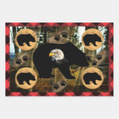 クマ ラッピングペーパーシート (正面)