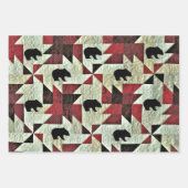 クマ ラッピングペーパーシート (正面)