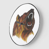 クマ ラージ壁時計 (傾斜)