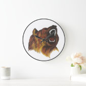 クマ ラージ壁時計 (ホーム)