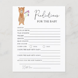 クマ – 予測とベビー