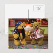 クマ：友情 ポストカード (正面/裏面)