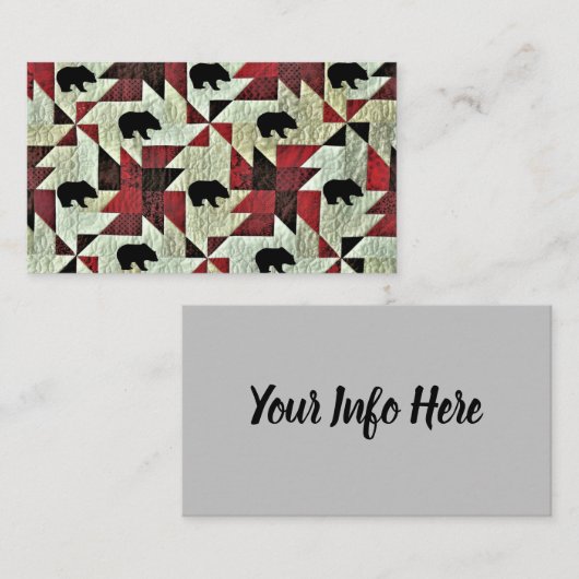 クマ 名刺 (正面/裏面)