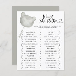 クマ/彼女はむしろ赤ちゃんシャワーのゲーム