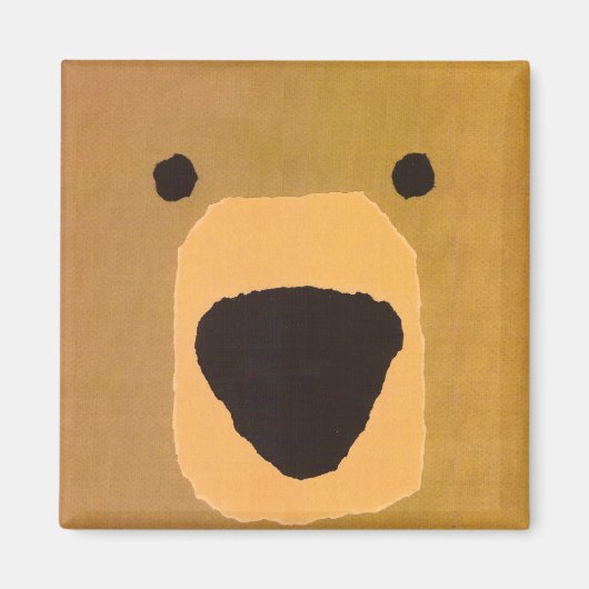 「クマ」磁石 マグネット (正面)