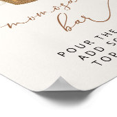 クマ、青い風船、熱気球、桃佐バー ポスター (角)