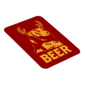 クマ+鹿=ビール マグネット (右側)