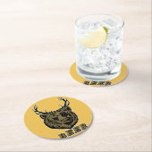 クマ+鹿=ビール？ ラウンドペーパーコースター (インサイチュ)