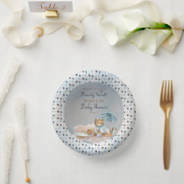 クマ | Blue AnブレラBearly Wait Boy Baby Shower P ペーパーボウル