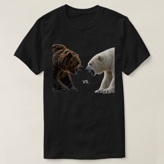 クマ vs クマ tシャツ (デザイン正面)