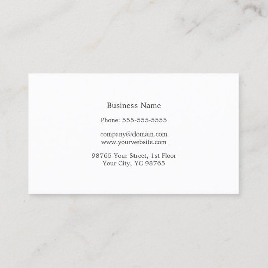 クミニマルリ淡い色のンの白ストライプいテクスチャ 名刺 (裏面)