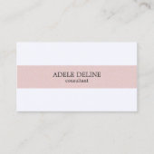 クミニマルリ淡い色のンの白ストライプいテクスチャ 名刺 (正面)