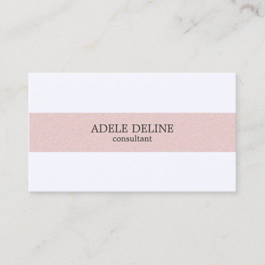 クミニマルリ淡い色のンの白ストライプいテクスチャ 名刺 (正面)