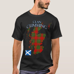 クミンスコティッシュクランタータンチェックスコットランド Tシャツ