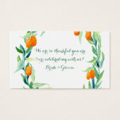 クムクアットローレルリーフリース結婚式の引き出物ギフトラベル (正面)