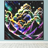 クムルスキャニオン キャンバスプリント (インサイチュ (ウッドフロア))