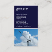 クムロニムブス·クレーン-ダーク·ネービー 名刺 (裏面)