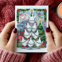 クメリーックマス鶏クリスマスカード