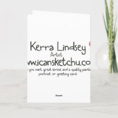 クメリーリスおもしろいト雪だるま恋しく思 You シーズンカード (裏面)