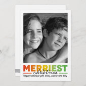 クメリーリスマス(写真付き) シーズンカード (正面/裏面)