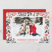 クメリーリスマス |美しい葉 シーズンカード (正面/裏面)