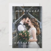 クメリーリスマス | 1枚のフォトスクリプトウ素朴ッド シーズンカード (正面)