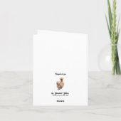 クメリーリックなクリスマスチキンポインセチア シーズンカード (裏面)