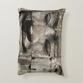 クメールストーン顔...カンボジア・バイヨン・テンプル アクセントクッション (裏面(縦))