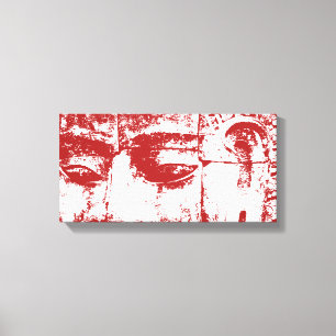 クメールストーン顔...カンボジア・バイヨン・テンプル キャンバスプリント