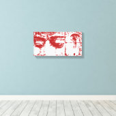 クメールストーン顔...カンボジア・バイヨン・テンプル キャンバスプリント (インサイチュ (ウッドフロア))