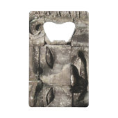 クメールストーン顔...カンボジア・バイヨン・テンプル クレジットカード栓抜き (正面)