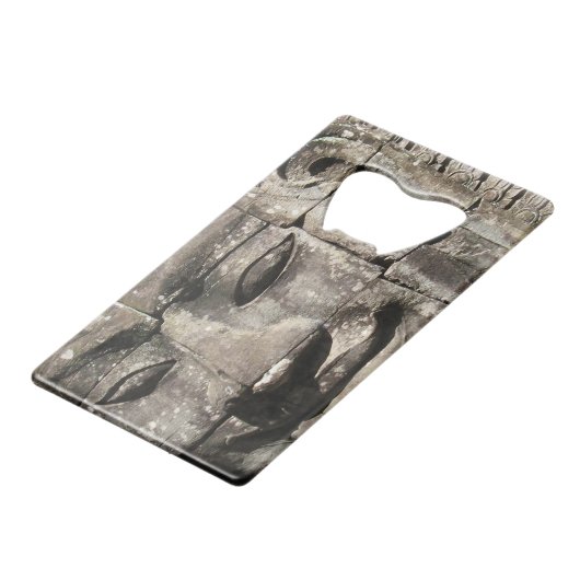 クメールストーン顔...カンボジア・バイヨン・テンプル クレジットカード栓抜き (裏面アングル)